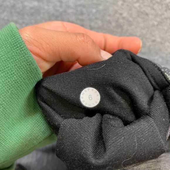 Lululemon Leggings Womens 6 Gray Wunder Under Fitted SE Foil Metallic Marble - Picture 6 of 10